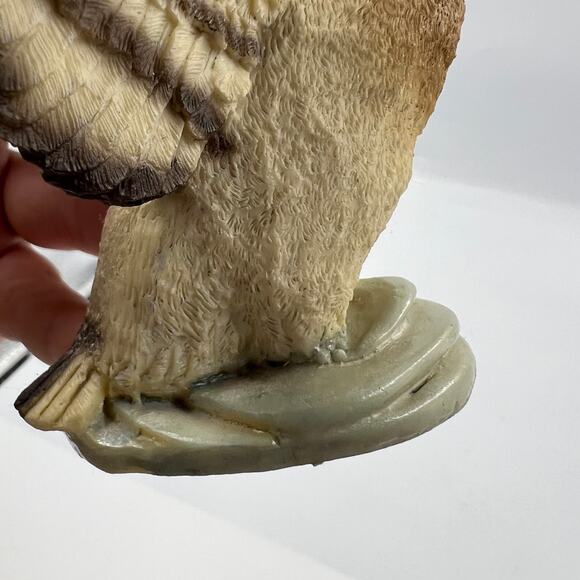 Vintage HTF Stone Critters Resin Mallard Duck 4" Figurine 1990 Open Wings Flight - Picture 7 of 12